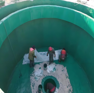 国丰电子污水池防腐